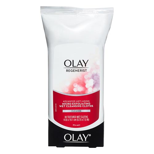 Image for Olay Cleansing Cloths, Wet, Micro-Exfoliating,30ea from Roger's Family Pharmacy