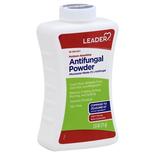Image for Leader Antifungal Powder, Moisture Absorbing,2.5oz from Roger's Family Pharmacy