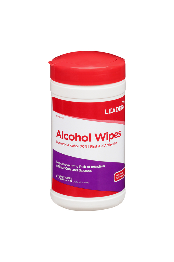 Image for Leader Alcohol Wipes,40ea from Roger's Family Pharmacy
