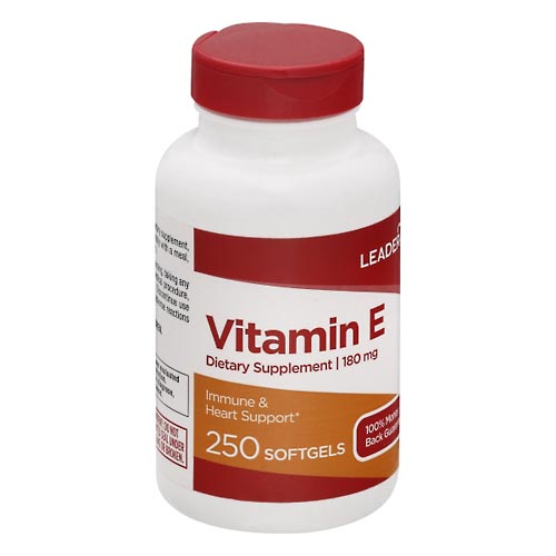 Image for Leader Vitamin E, 180 mg, Softgels,250ea from Roger's Family Pharmacy